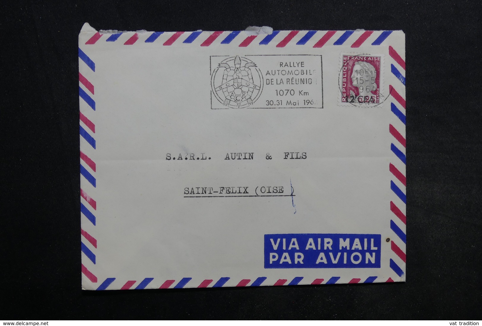 RÉUNION - Lot de 55 enveloppes , période 1970 - L 34243