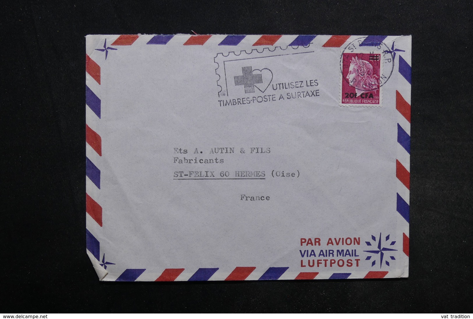 RÉUNION - Lot de 55 enveloppes , période 1970 - L 34243