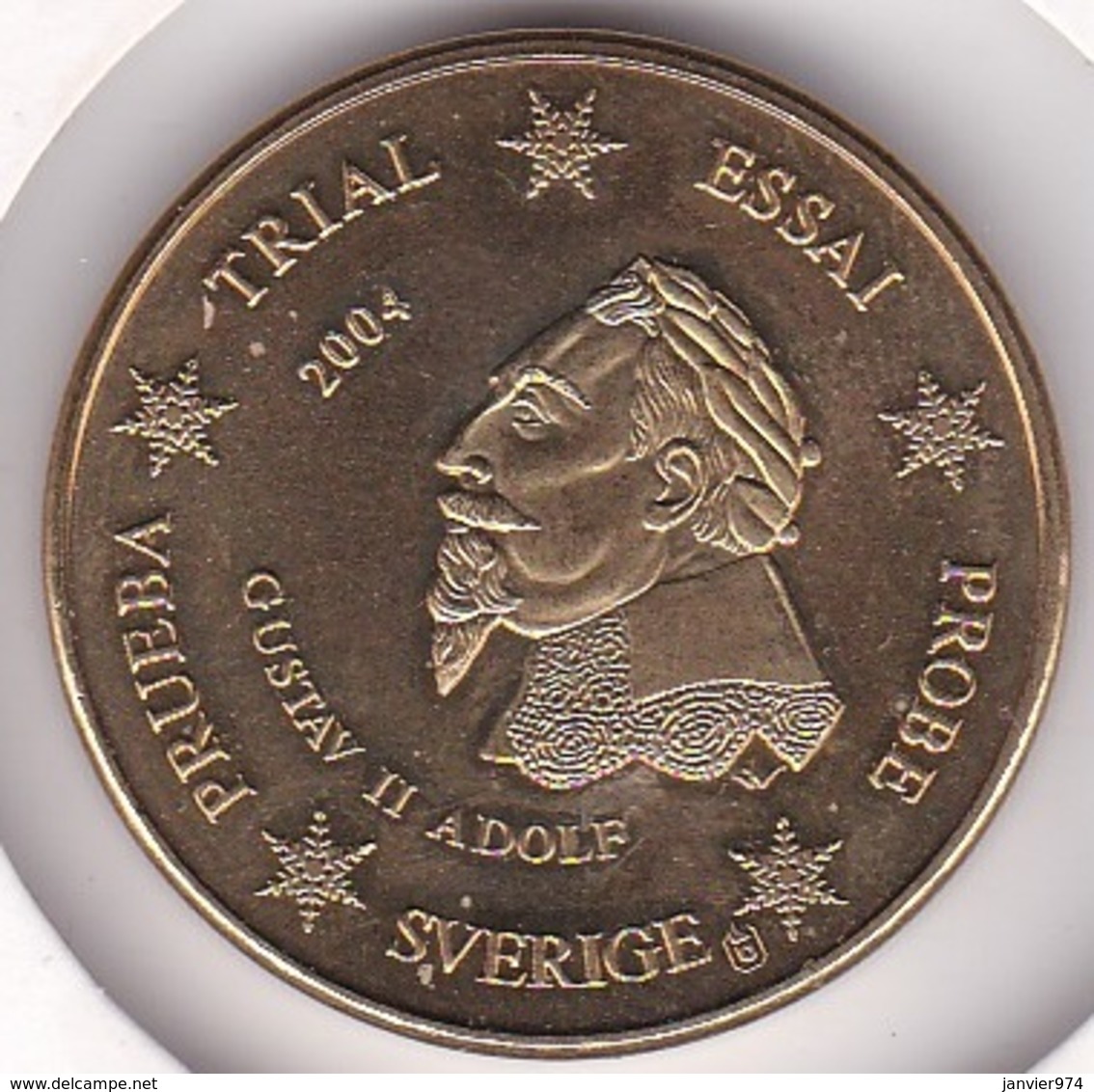 SUEDE SVERIGE. 20 Cents 2004. Specimen. Essai Probe - Otros & Sin Clasificación