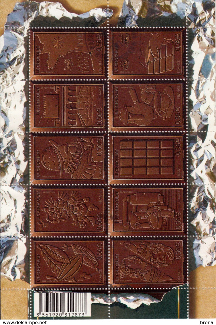 FRANCE   BLOC FEUILLET N° F 4357 LE CHOCOLAT  OBLITERES TTB - Gebraucht