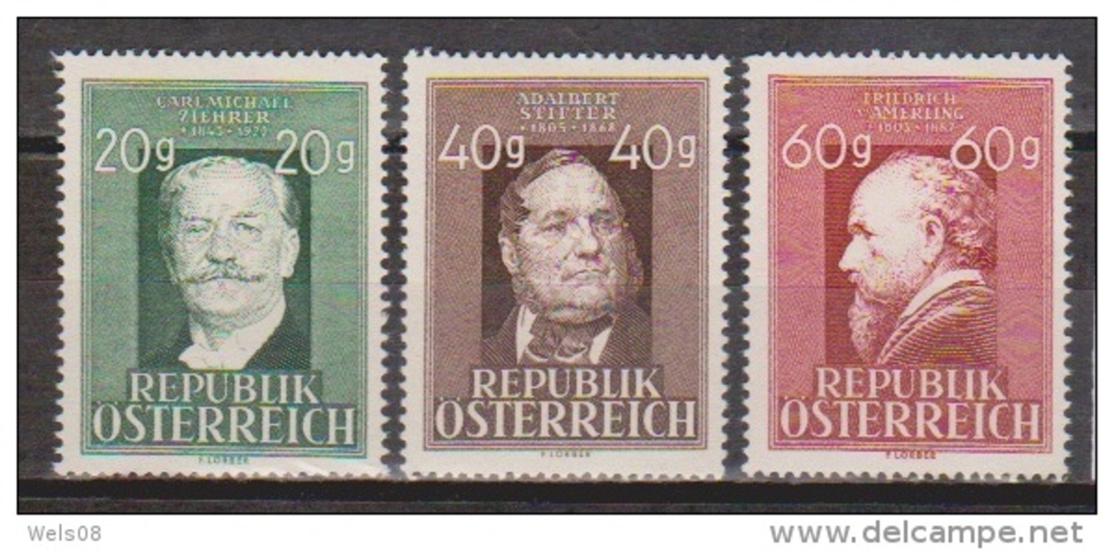 Österreich 1948:  "Berühmte Männer-Künstler"  Kompl.Satz LUXUS Postfrisch - Unused Stamps