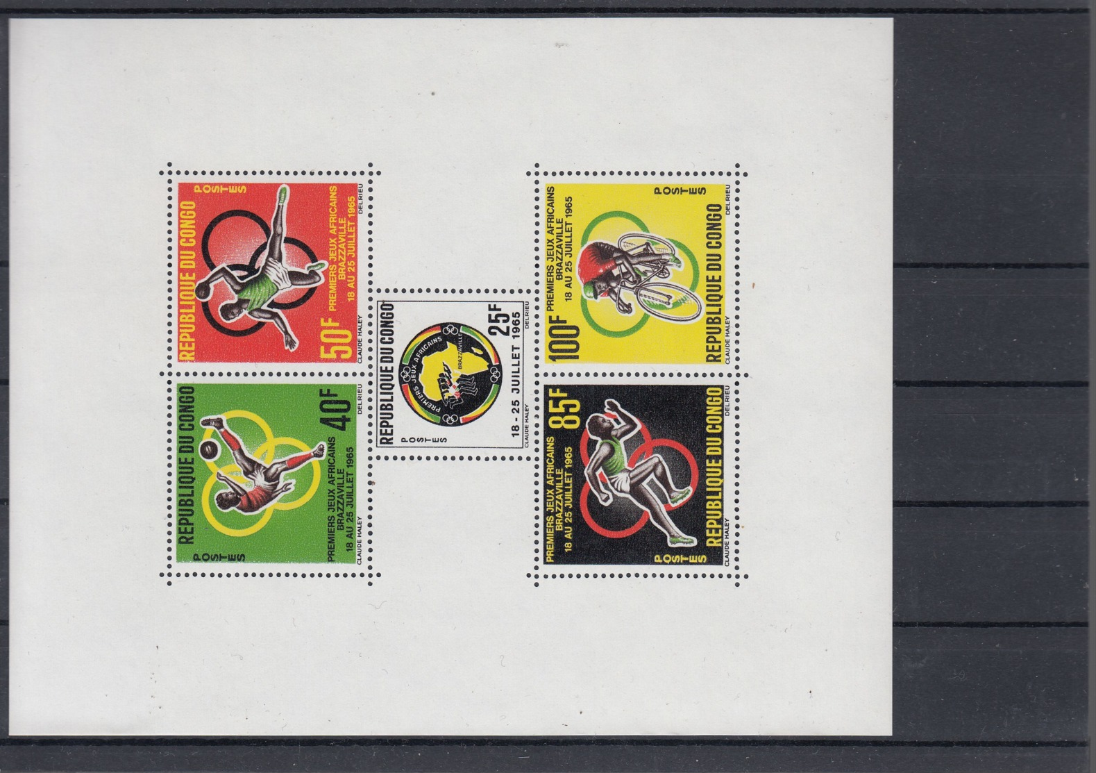 Kongo Brazzaville Michel Cat.No.  Mnh/**  76/80 + Sheet 3 - Ungebraucht