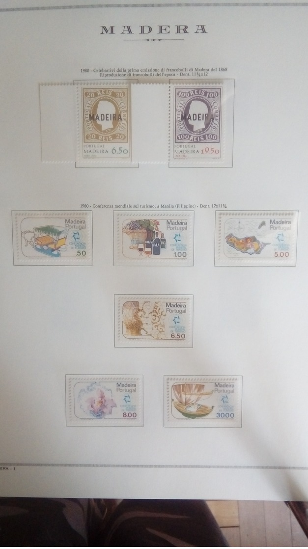 Francobolli Stamps Madera 1980-2003 + Molti Foglietti Madeira - Collezioni (in Album)