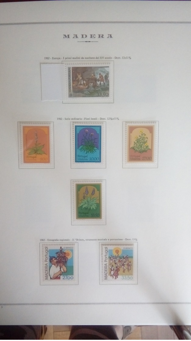 Francobolli Stamps Madera 1980-2003 + Molti Foglietti Madeira - Collezioni (in Album)