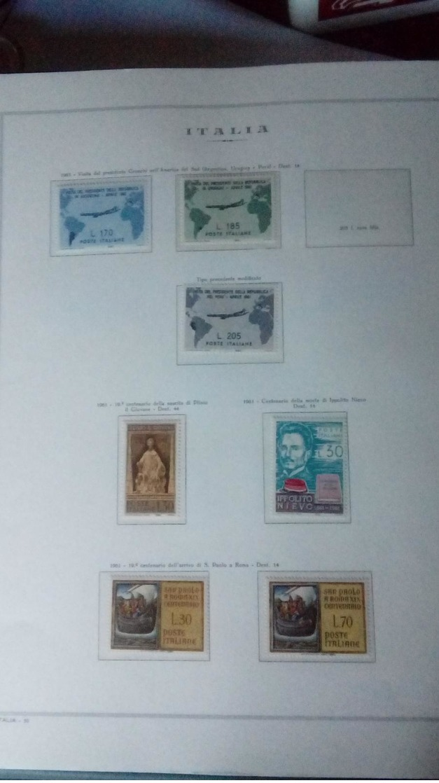 Francobolli Italia Repubblica Emissioni 1955 - 1978 Italy Stamps - Collezioni (in Album)