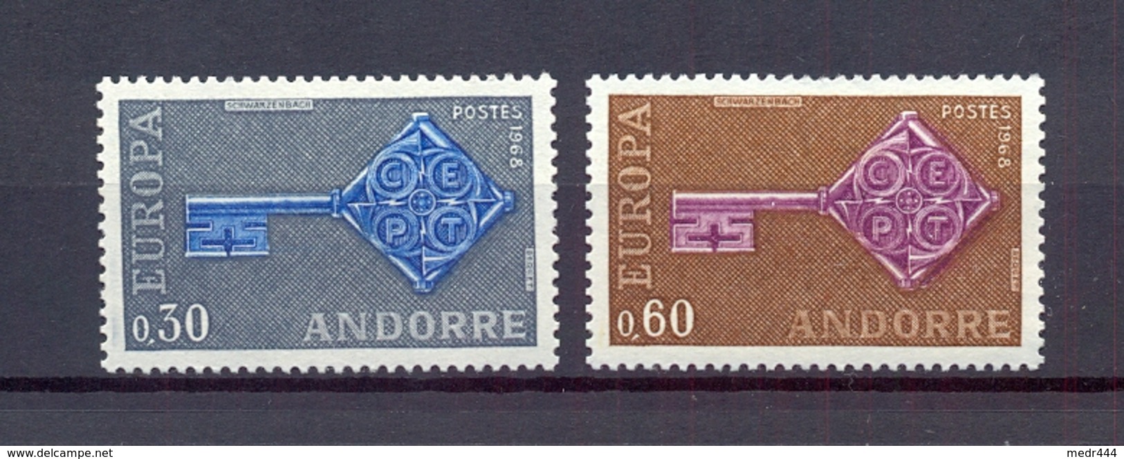 Andorra/French Andorra 1968 - EUROPA CEPT - MNH** Excellent Quality - Unused Stamps