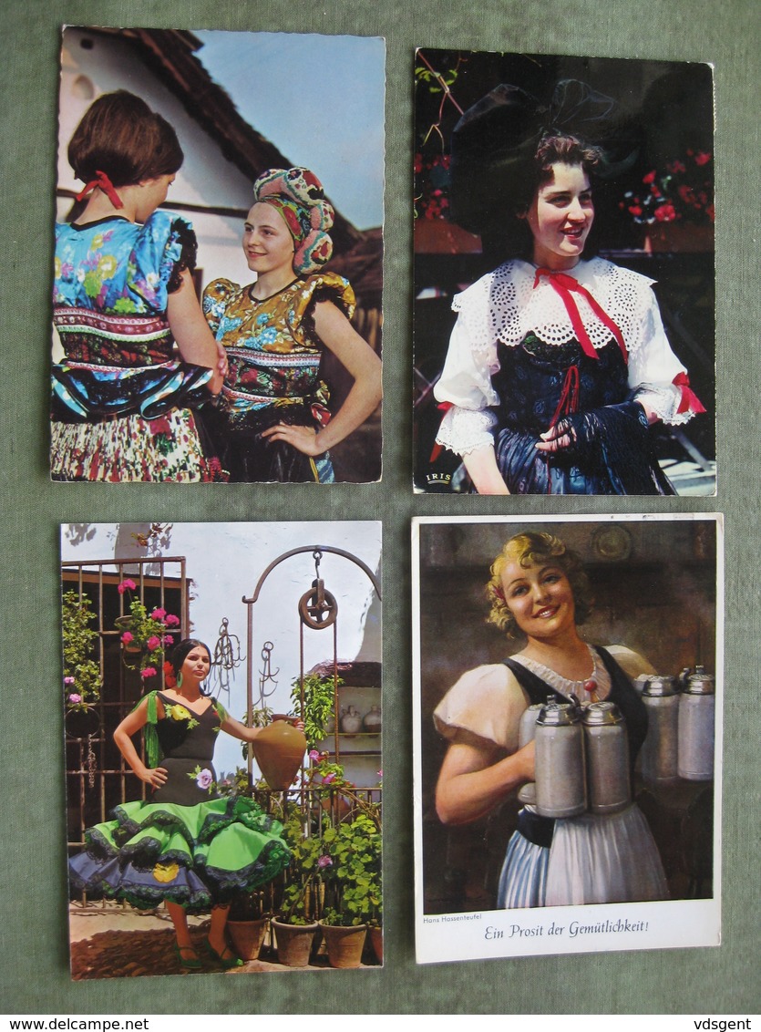 LOT 52 CPSM/CPM THEME SCENES - TYPES - FOLKLORE - 5 - 99 Cartes