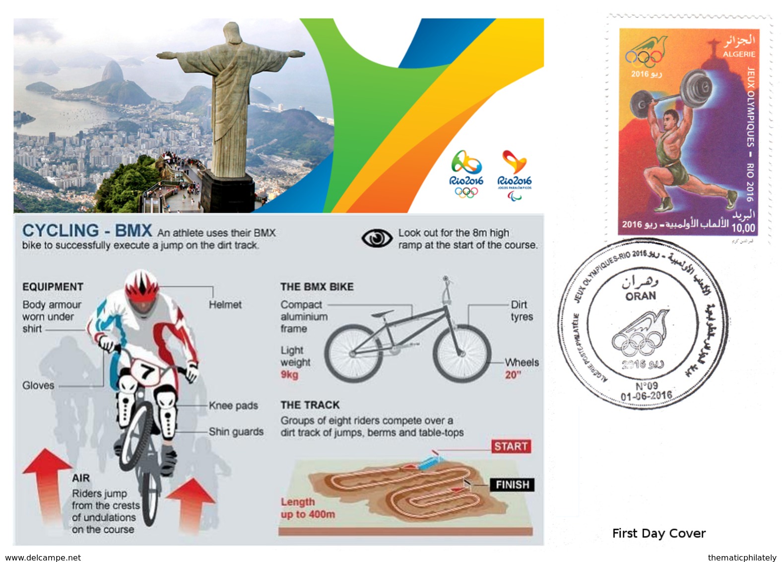 DZ Algeria 1747 Olympics Games Rio Brazil 2016 Jeux Olympiques Brésil Cycling Cyclisme Radfahren - Cycling