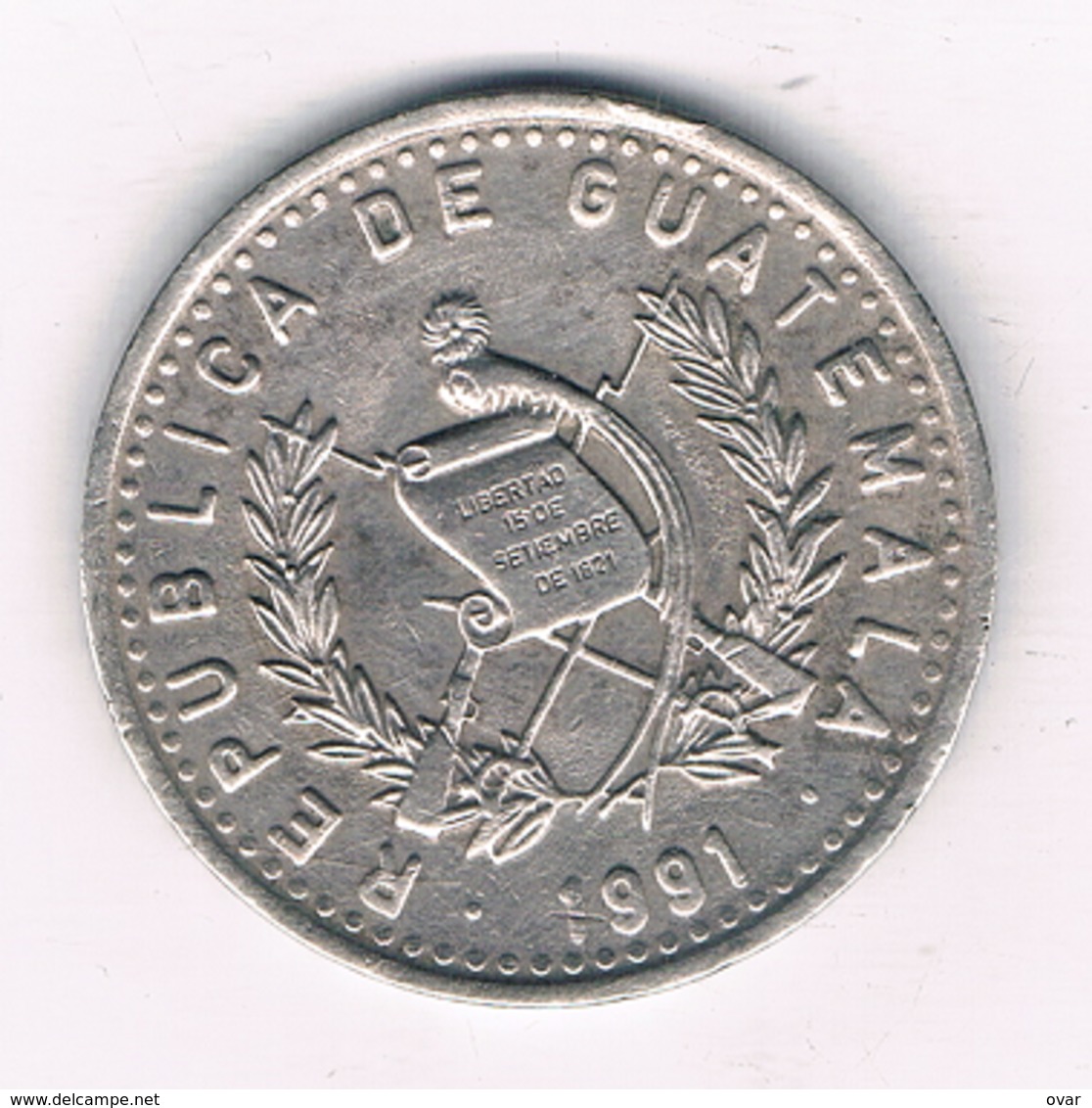 25 CENTAVOS 1991 GUATEMALA 5117/ - Guatemala