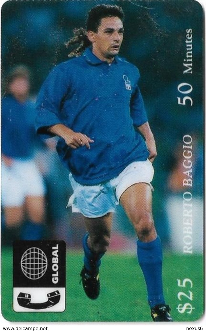 USA - Global - Roberto Baggio Football, Remote Mem. 25$, Used - Autres & Non Classés