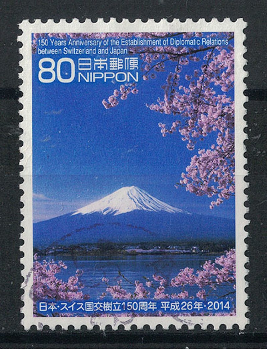 Japan Mi:06695 2014.02.06 150Years Anniv. Of The Establishment Of Diplomatic Relations Between Switzerland & Japan(used) - Oblitérés