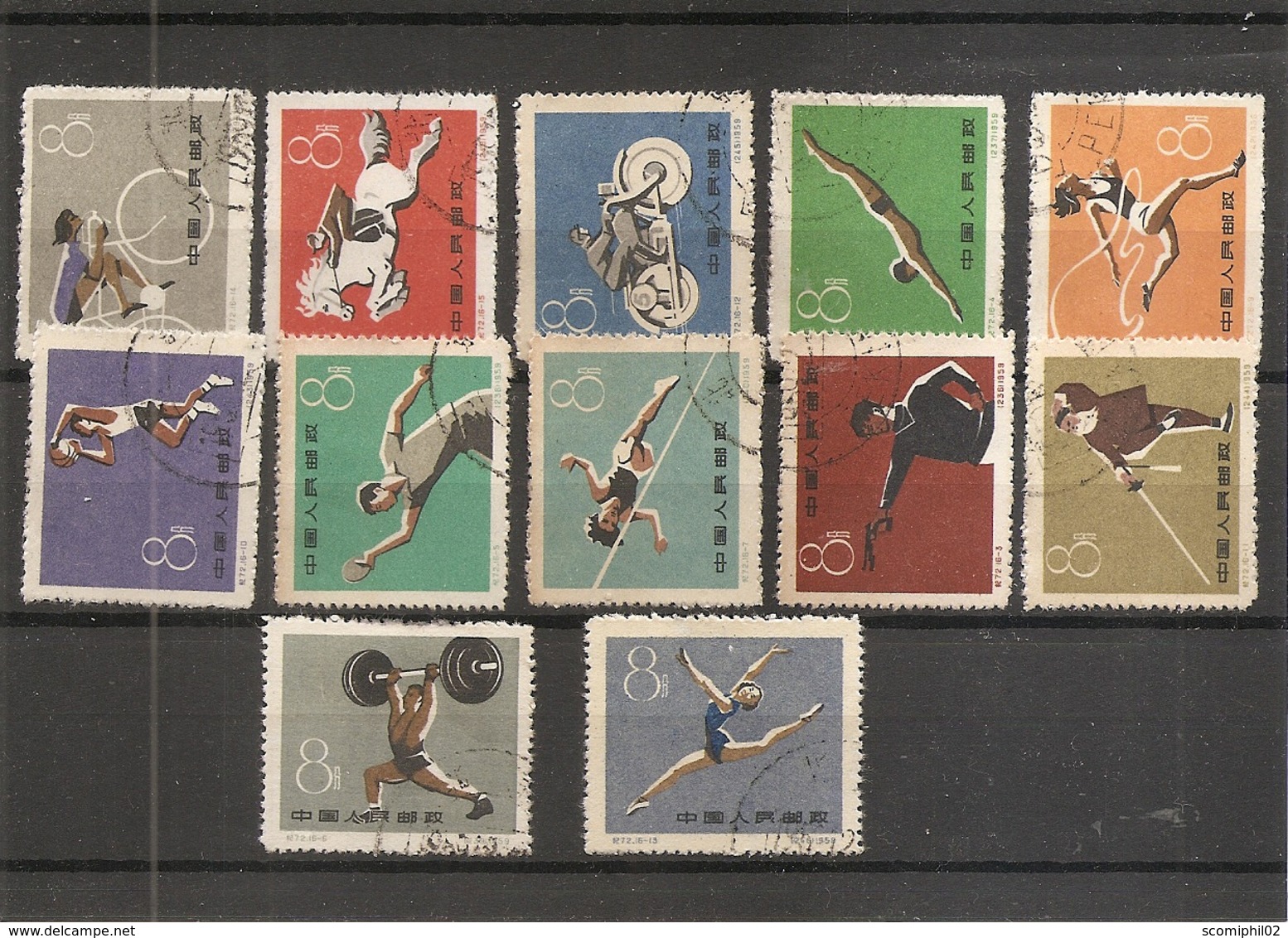 Chine ( Lot De Timbres Divers Différents Oblitérés) - Usati