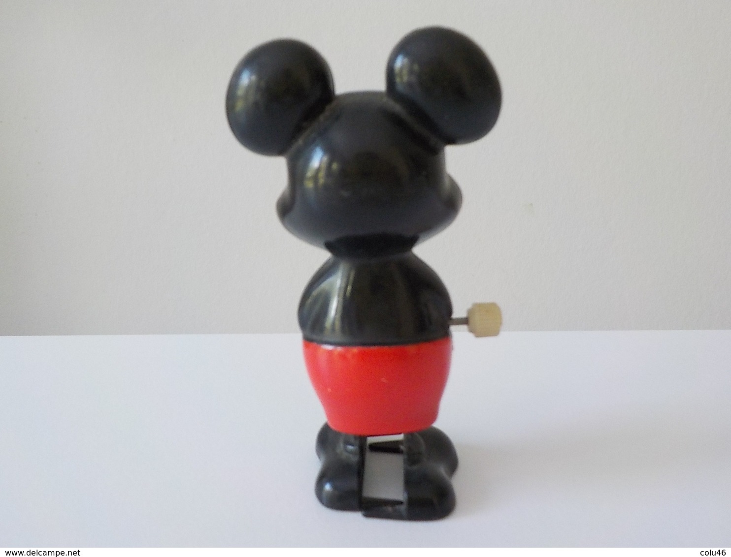 Figurine Avec Remontoir Mickey Mouse Walt Disney Pieds Articulés Le Marcheur - Jouets Anciens