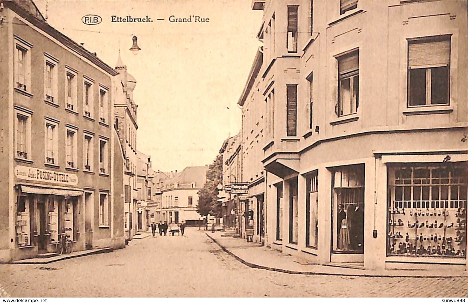 Ettelbruck - Grand'Rue (animée, Commerce, Photographe, Edit. Maison Heinen-Kaiser 1929) - Ettelbrück