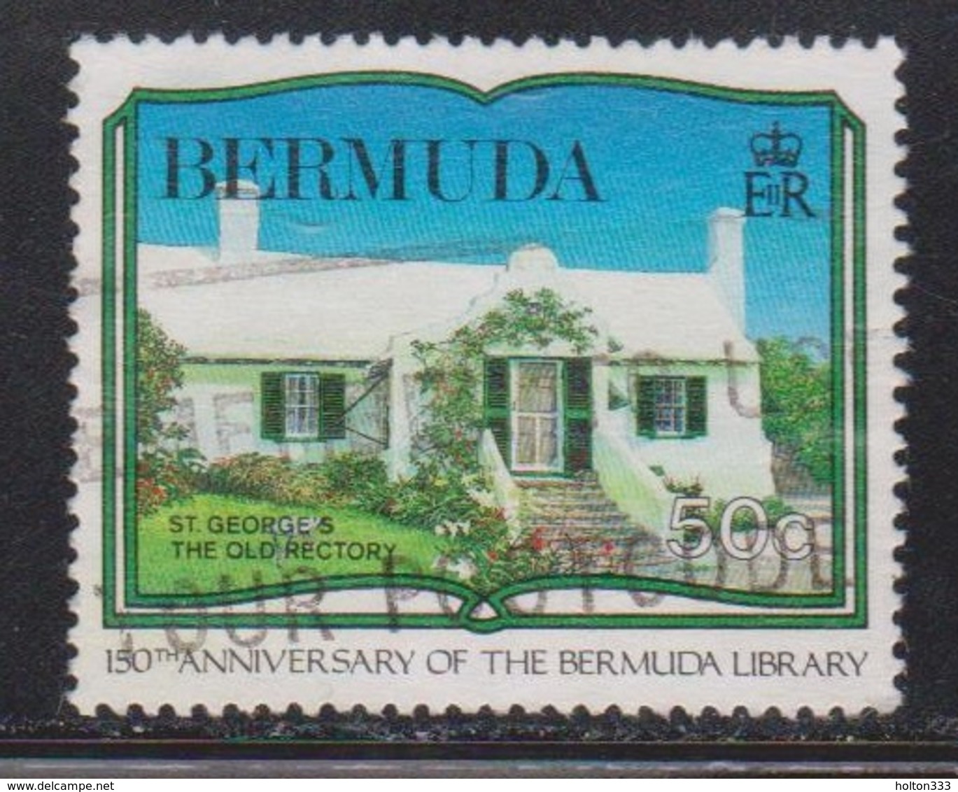 BERMUDA Scott # 577 Used - 50th Anniversary Of Bermuda Library - Bermuda