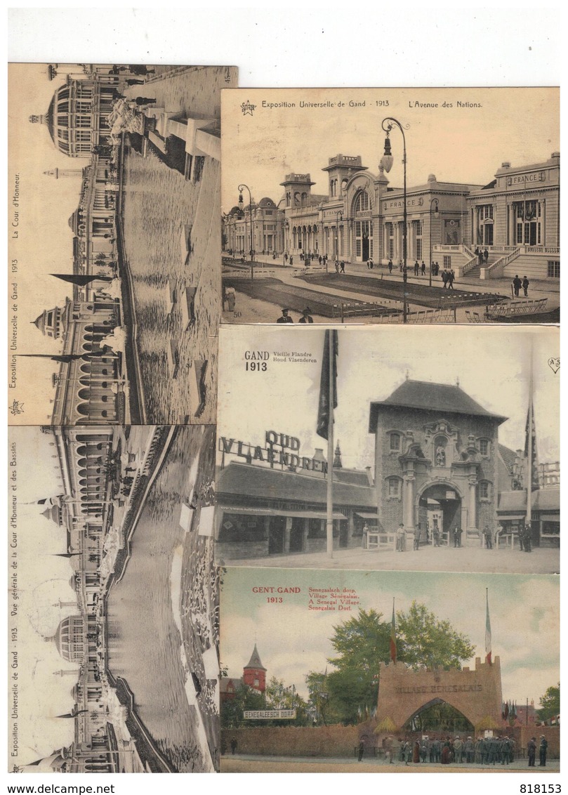 Gent  Exposition Universelle De Gand 1913;  40 Oude Postkaarten (meeste Geschreven) - 5 - 99 Cartes