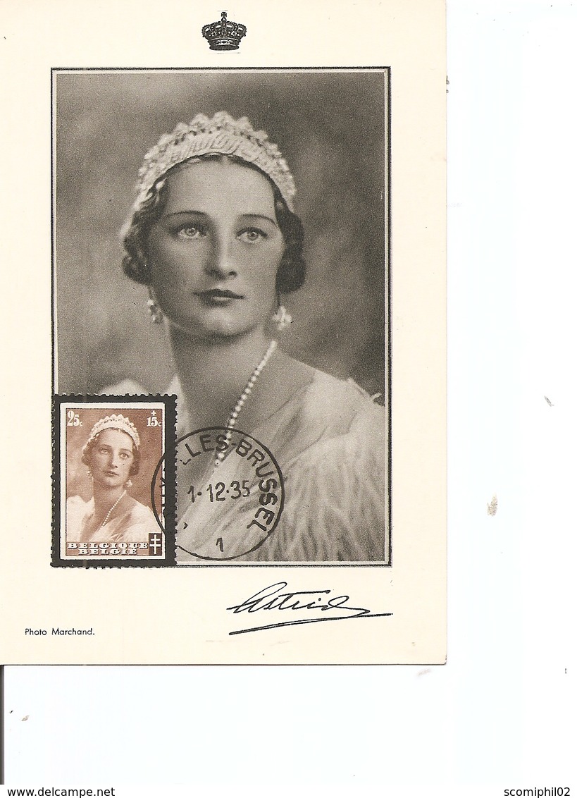 Belgique - Reine Astrid ( CM De 1935 à Voir) - 1934-1951