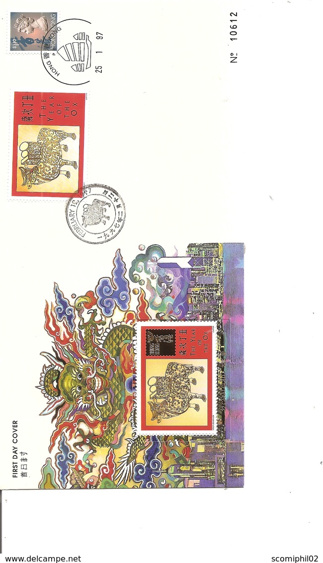 Hong-Kong - Année Du Taureau ( FDc De 1997 à Voir) - Storia Postale