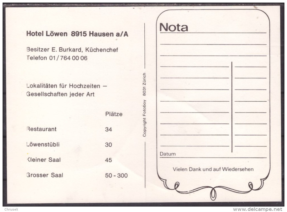 Hausen A. Albis - Hausen Am Albis 