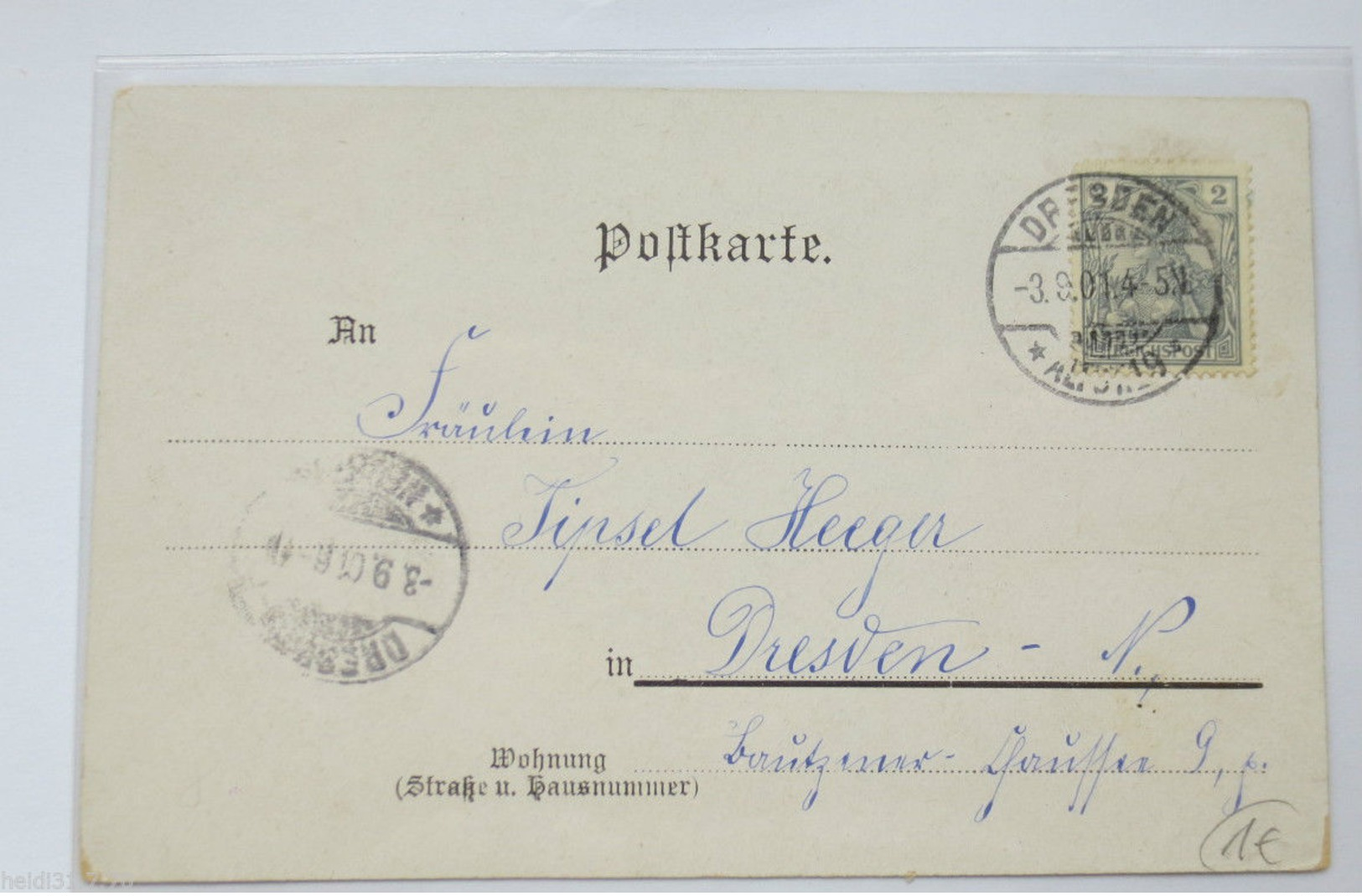 "Vogel, Obst, Korb" 1901 ♥   - Andere & Zonder Classificatie