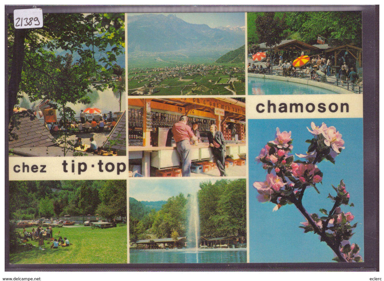 CARTE MODERNE - CHAMOSON - RESTAURTANT CHEZ TIP-TOP - TB - Chamoson