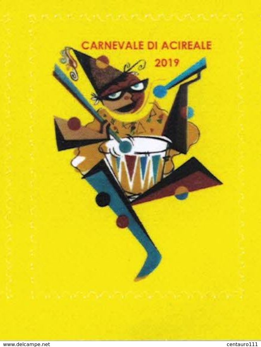 Acireale, Catania, Sicilia, Carnevale 2019, Il Più Bel Carnevale Di Sicilia, Erinnofili - Vignetten (Erinnophilie)