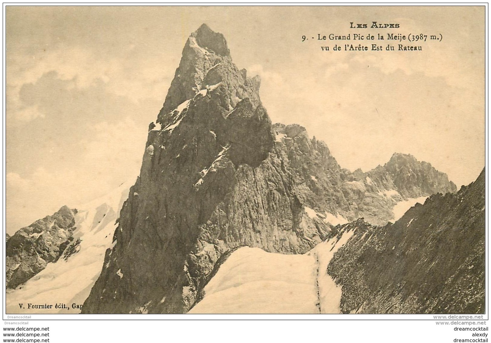 05 MASSIF DE LA MEIJE Vue De L'Arête Est Du Rateau - Autres & Non Classés