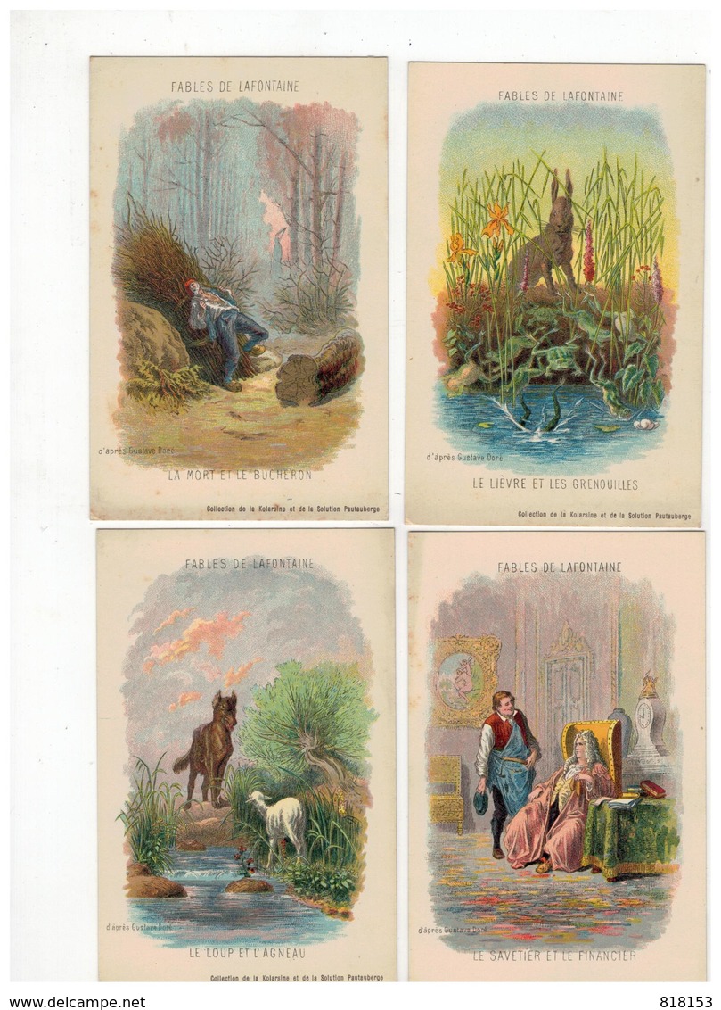 FABLES DE LAFONTAINE D'après Gustave Doré  4 Kaarten - Contes, Fables & Légendes