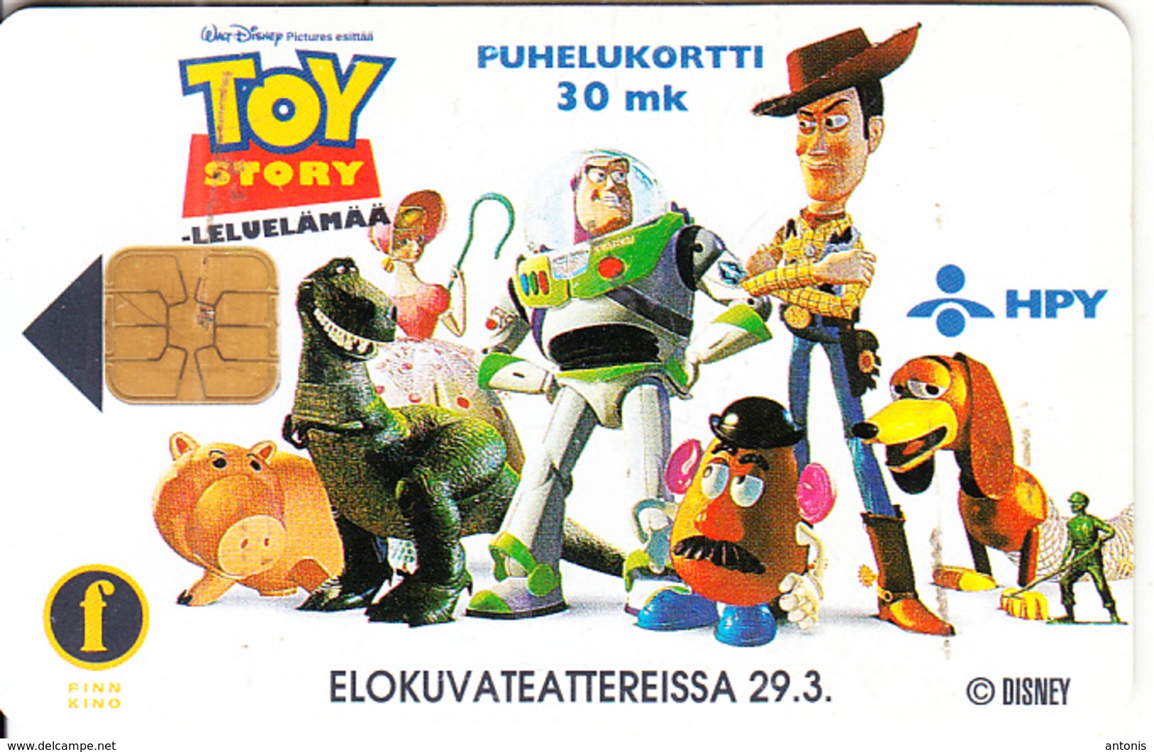 FINLAND(chip) - TOY Story, Radio City, HPY Telecard, CN : 000085, Tirage 6000, 04/96, Used - Disney