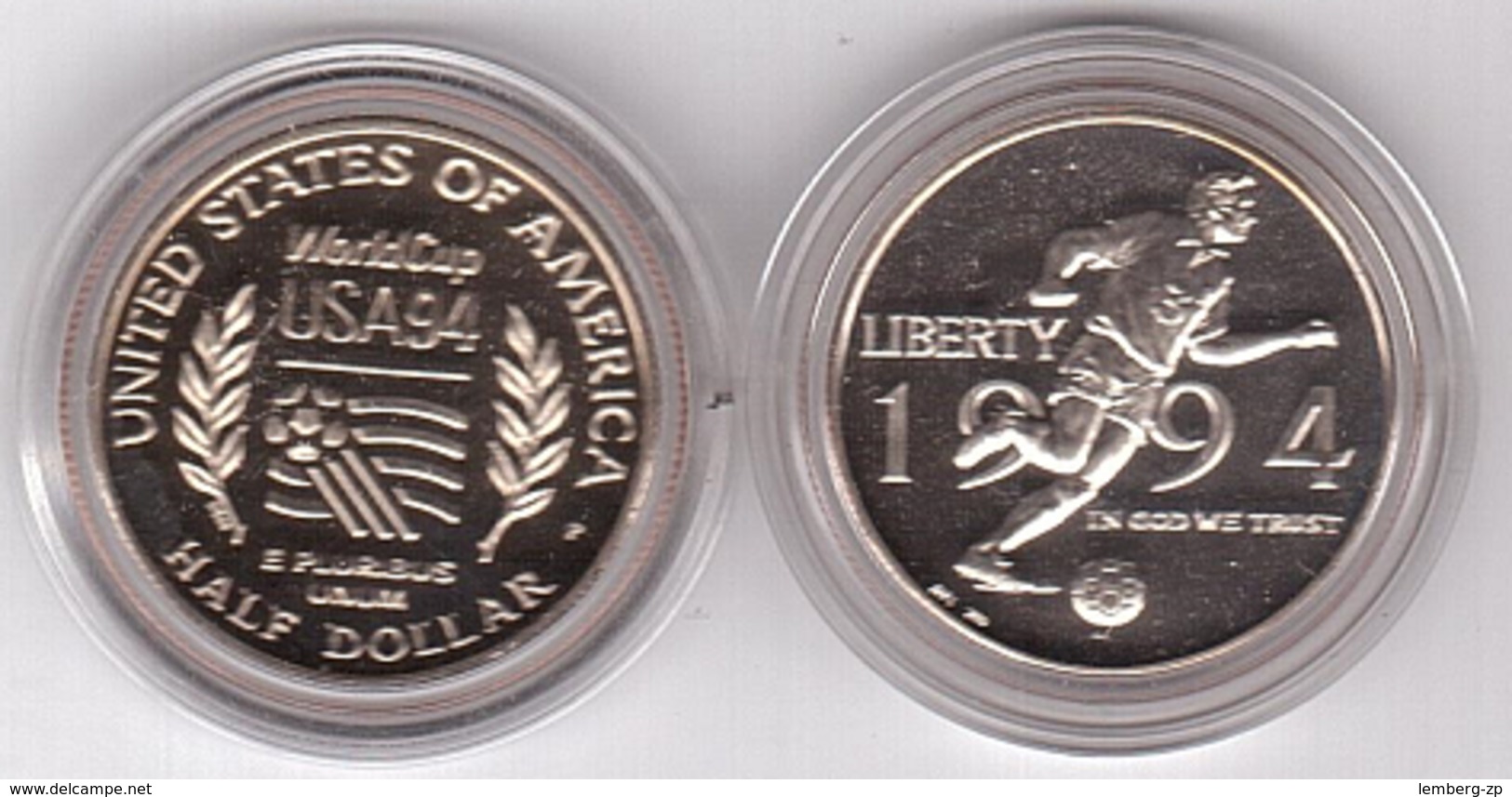 USA - 1/2 Half Dollar ( 50 Cents ) Dollars 1994 UNC Football World Cup Lemberg-Zp - Other & Unclassified