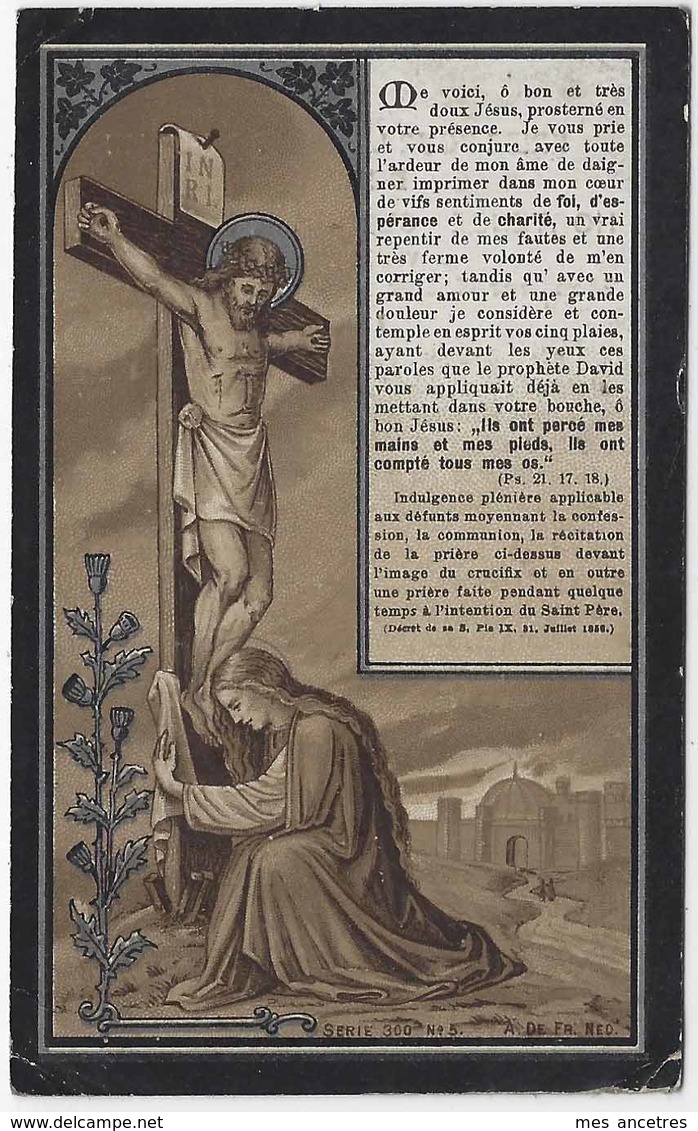 En 1909 Bailleul (59) Hortense  BAELDE ép Hector LOUF - Décès