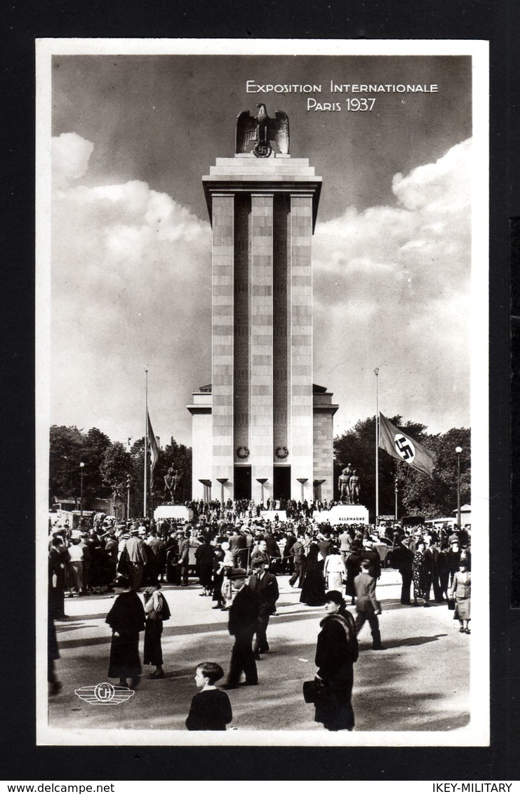 12940-GERMAN EMPIRE-MILITARY PROPAGANDA POSTCARD Exhibition PARIS .WWII.DEUTSCHES REICH.POSTKARTE.carte Postale - Guerra 1939-45