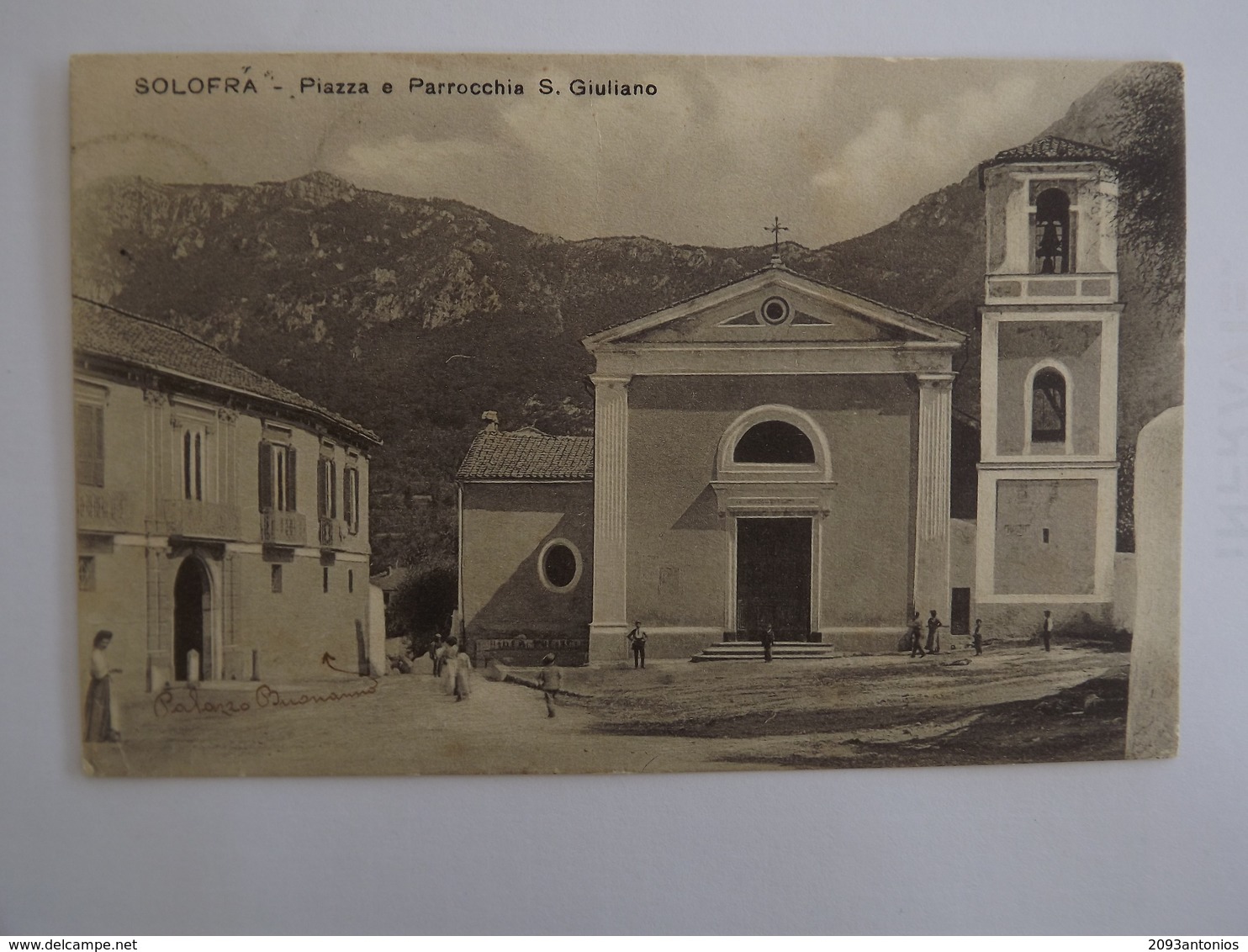 Q79 CARTOLINA   SOLOFRA AVELLINO   VIAGGIATA  1913 - Avellino