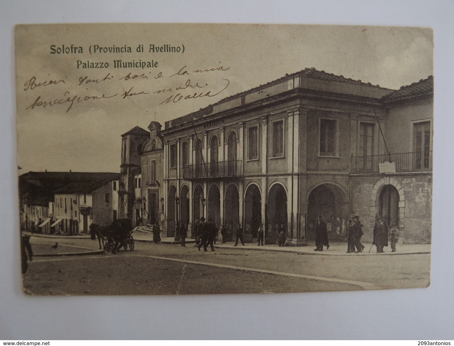 Q81 CARTOLINA   SOLOFRA AVELLINO   VIAGGIATA  1911 - Avellino