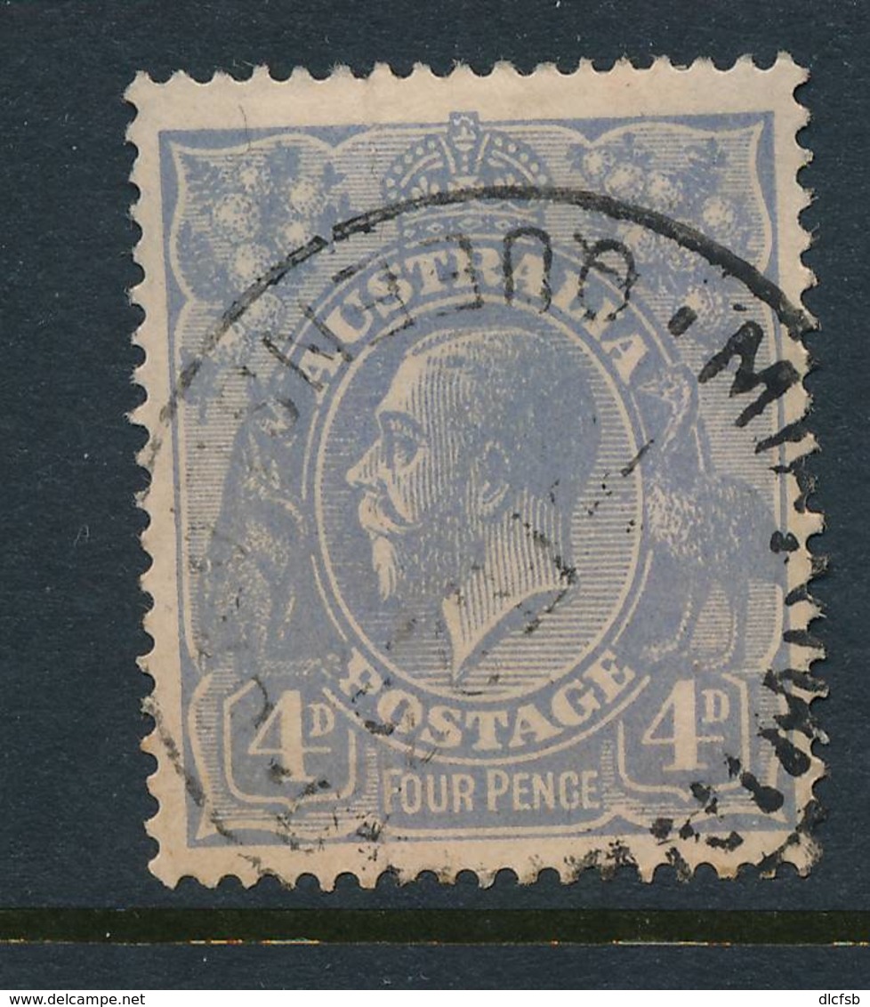 AUSTRALIA, 1918 4d Ultramarine Superb Used Fine Centered, Cat £8++ - Gebruikt