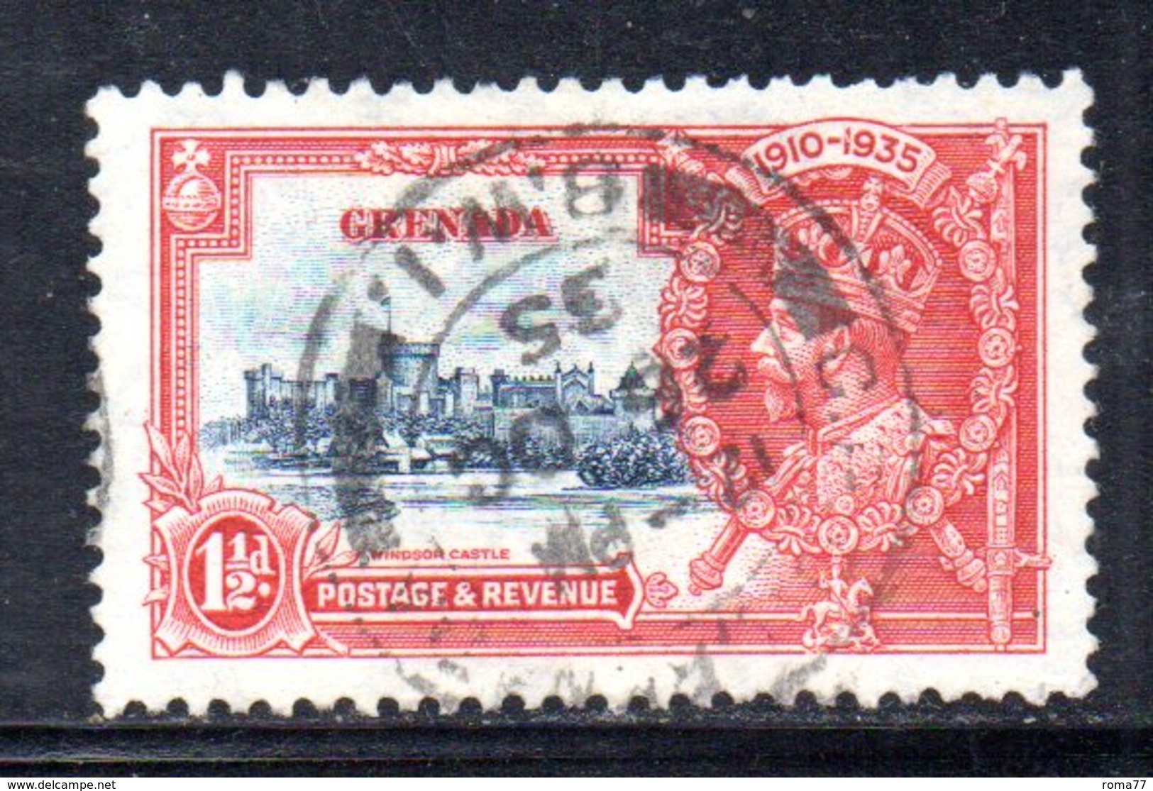 APR1616 - GRENADA 1935, Giubileo Yvert N. 117  Usato  (2380A) - Grenada (...-1974)