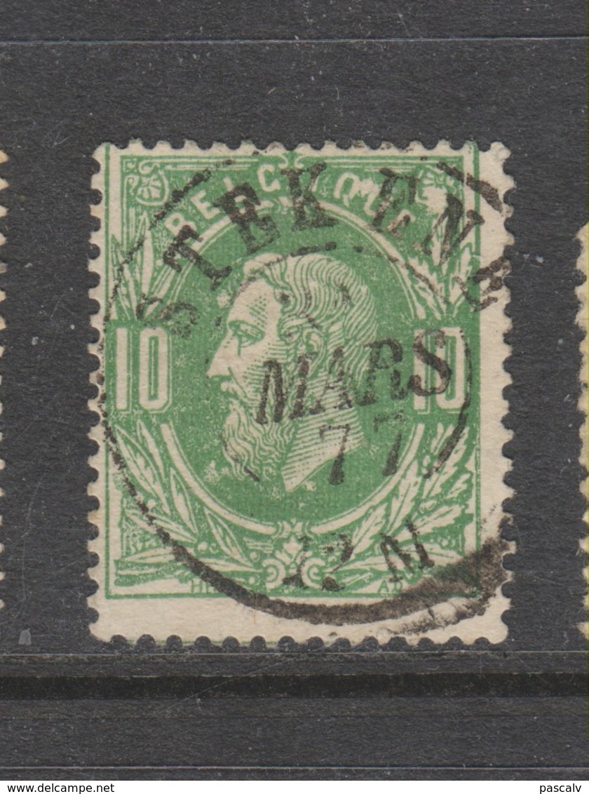 COB 30 Oblitération Centrale Double Cercle STEKENE - 1869-1883 Leopold II.