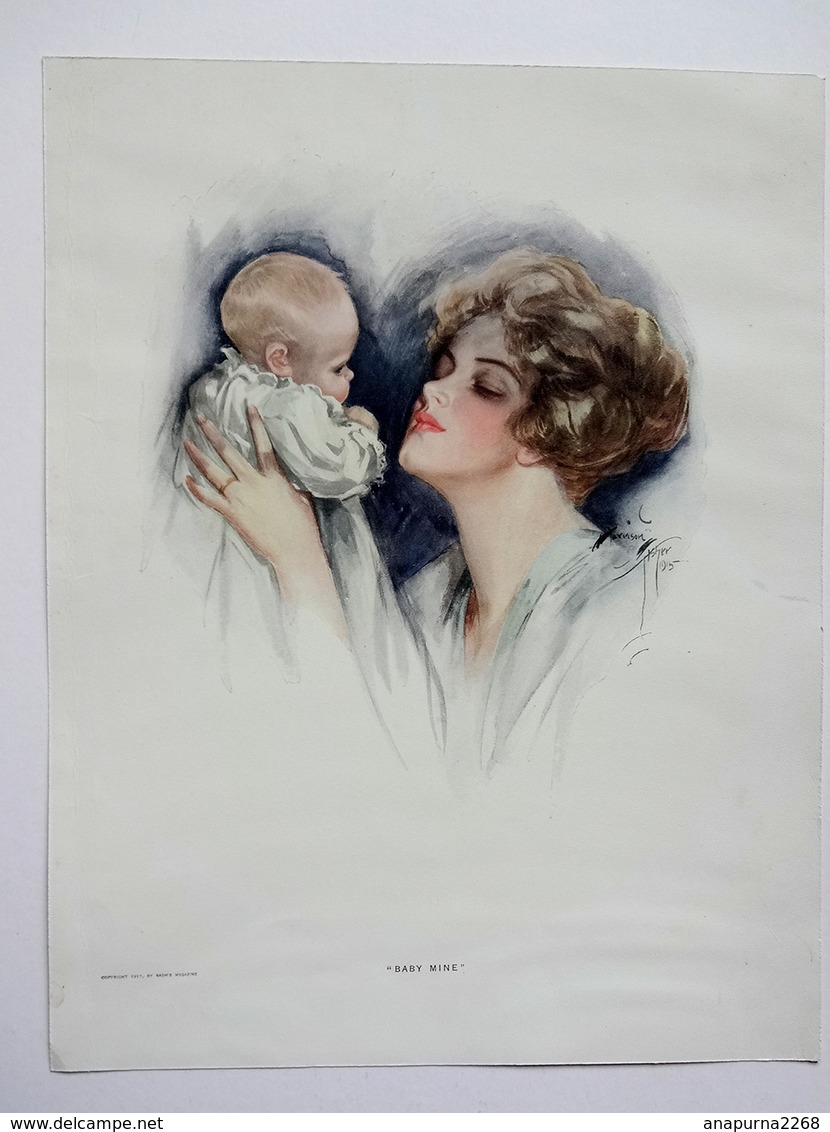 AFFICHE MATERNITE...BABY MINE.....1915.....ILLUSTRATEUR FISHER HARRISSON....COPYRIGHT NASH'S MAGAZINE 1917 - Other & Unclassified