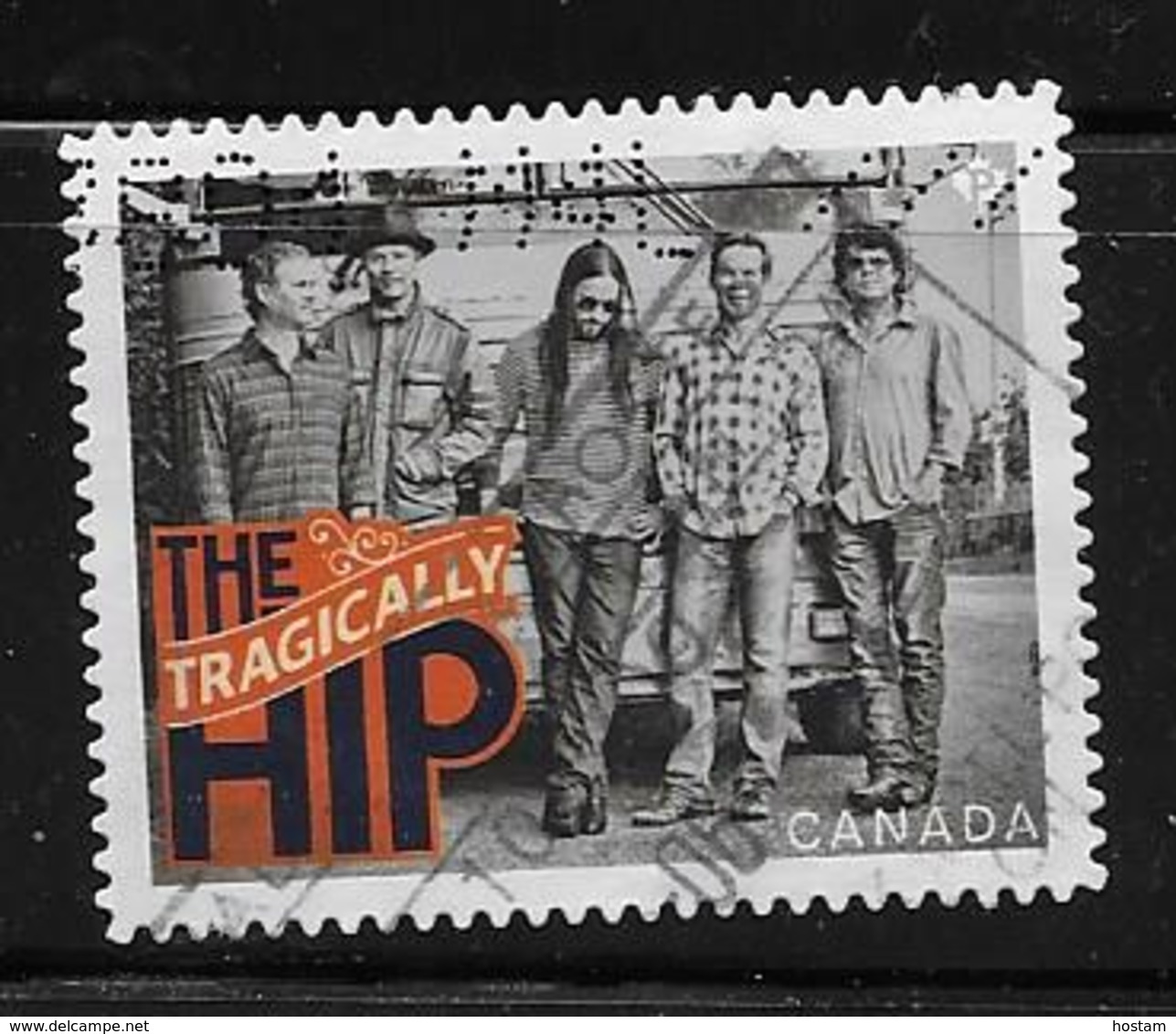 CANADA 2013, USED #2656, THE CANADIANS BAND:  THE TRAGICALLY HIP - Timbres Seuls