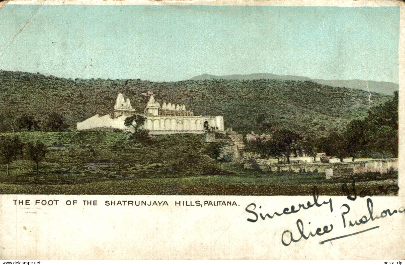 Indien - Palitana - The Foot Of The Shatrunjaya Hills INDIA  INDIEN - India