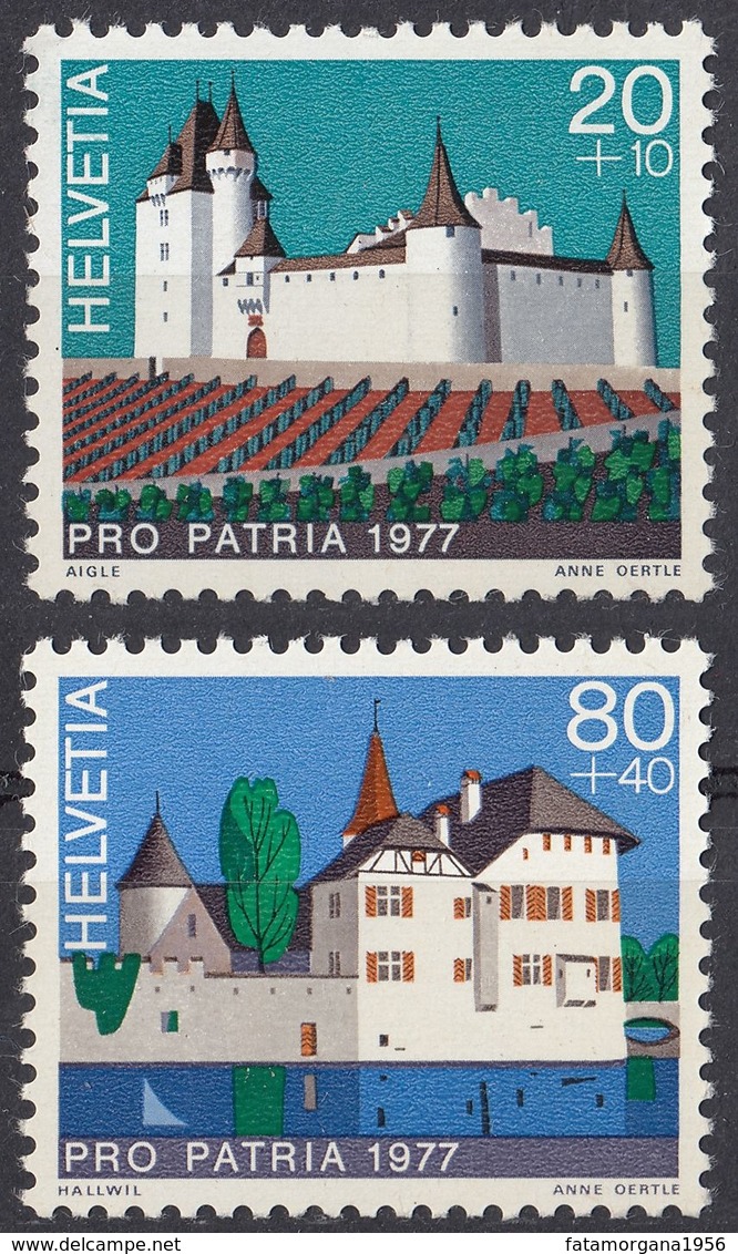 HELVETIA - SUISSE - SVIZZERA - 1977 - Lotto Di 2 Valori Nuovi MNH: Yvert 1026 E 1029; Pro Patria. - Nuovi