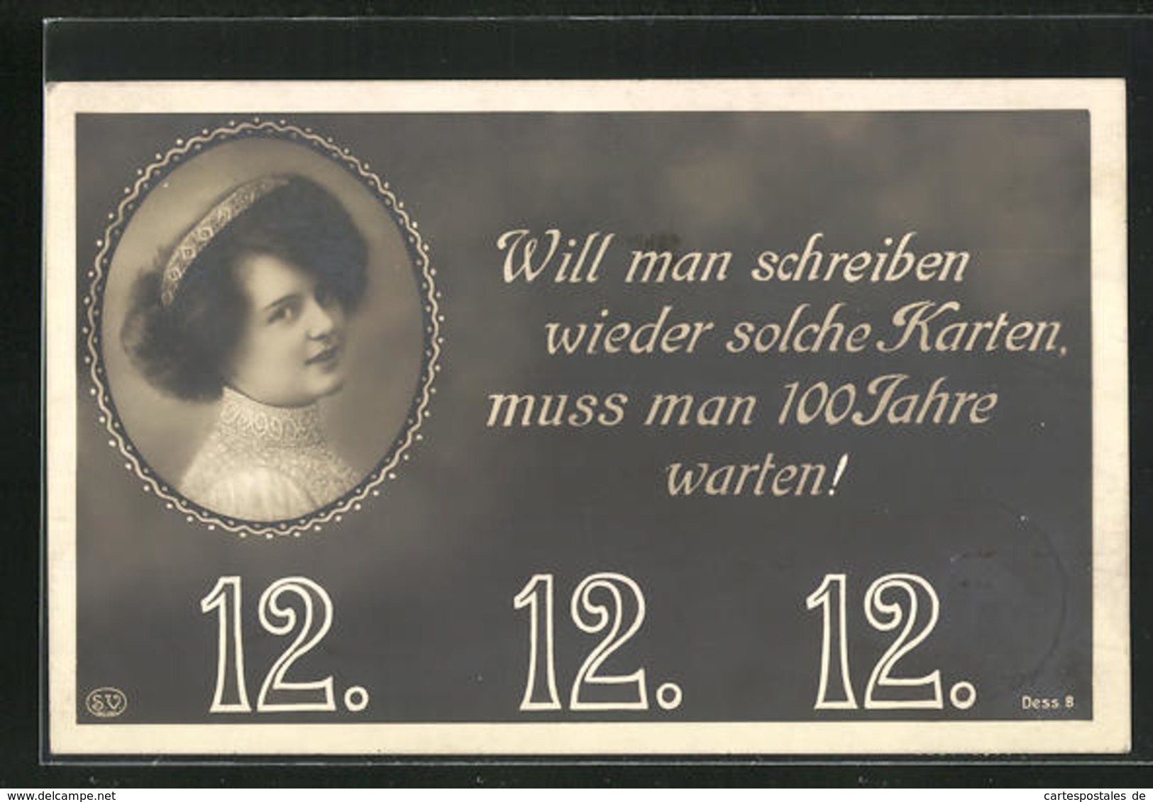 AK Datum 12.12.12, Will Man Schreiben Wieder Solche Karten Muss Man 100 Jahre Warten! - Astronomie