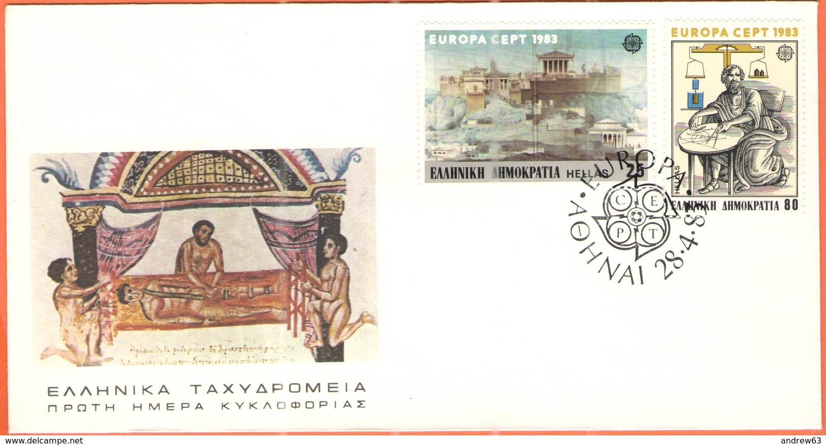 GRECIA - GREECE - GRECE - GRIECHENLAND - 1983 - Europa CEPT - FDC - 1983