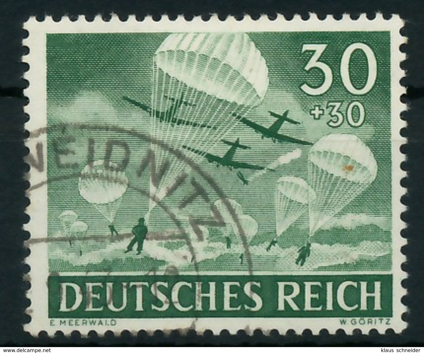 DEUTSCHES REICH 1943 Nr 840 Gestempelt X87C56A - Gebraucht