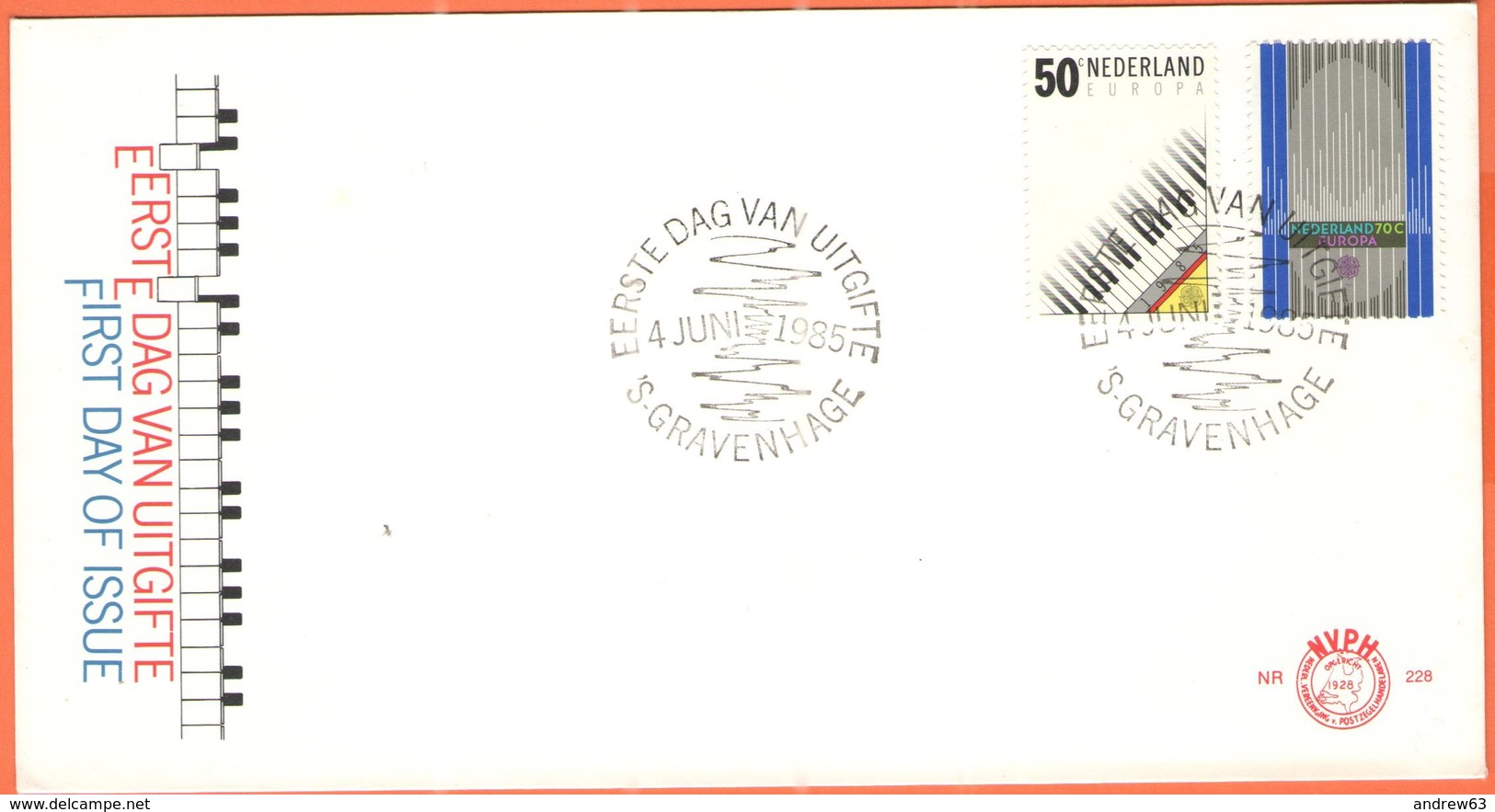 OLANDA - NEDERLAND - Paesi Bassi - 1985 - Europa Cept - 's-Gravenhage - FDC - 1985