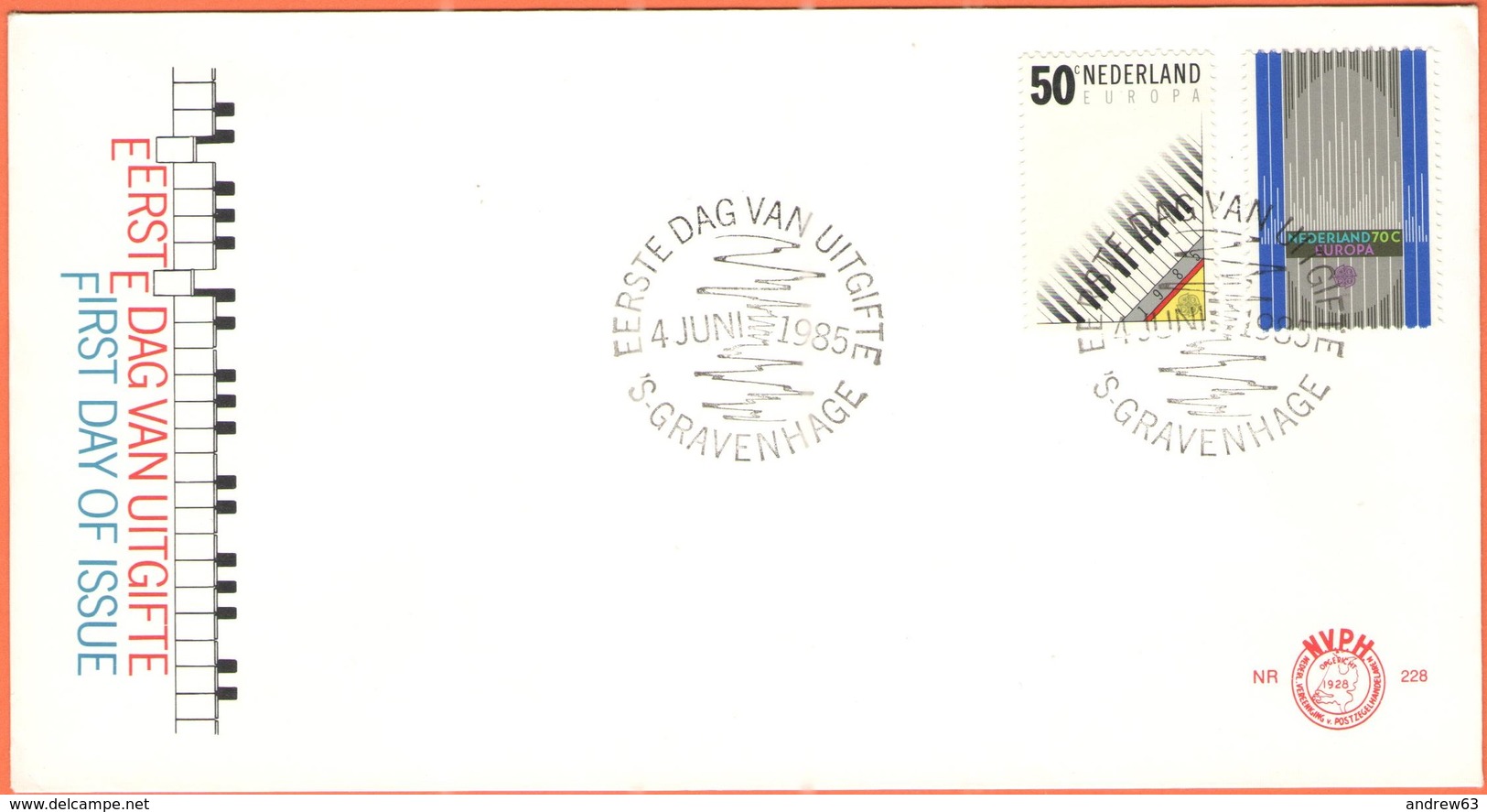 OLANDA - NEDERLAND - Paesi Bassi - 1985 - Europa Cept - 's-Gravenhage - FDC - 1985