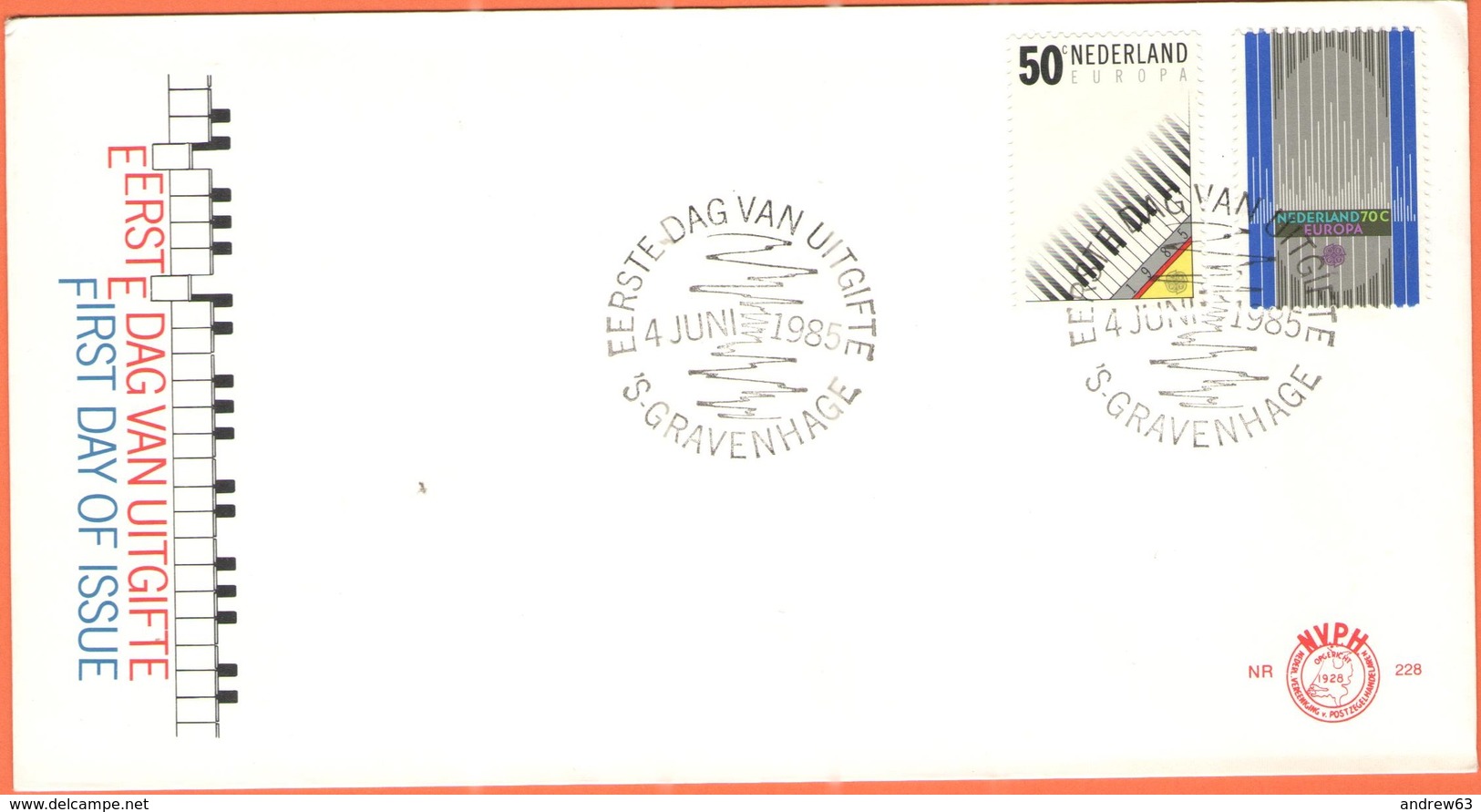 OLANDA - NEDERLAND - Paesi Bassi - 1985 - Europa Cept - 's-Gravenhage - FDC - 1985