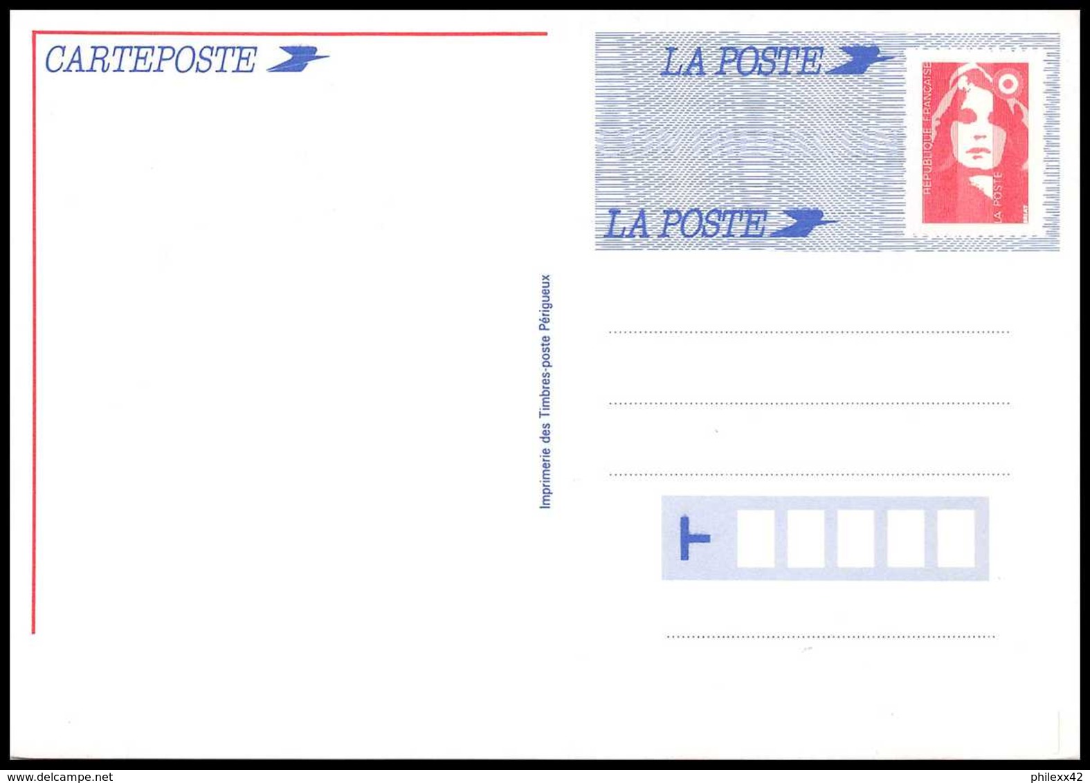 0441 France Entier Postal Stationery 2806 CP1 Type Marianne Du Bicentenaire Neuf - Cartes Postales Types Et TSC (avant 1995)