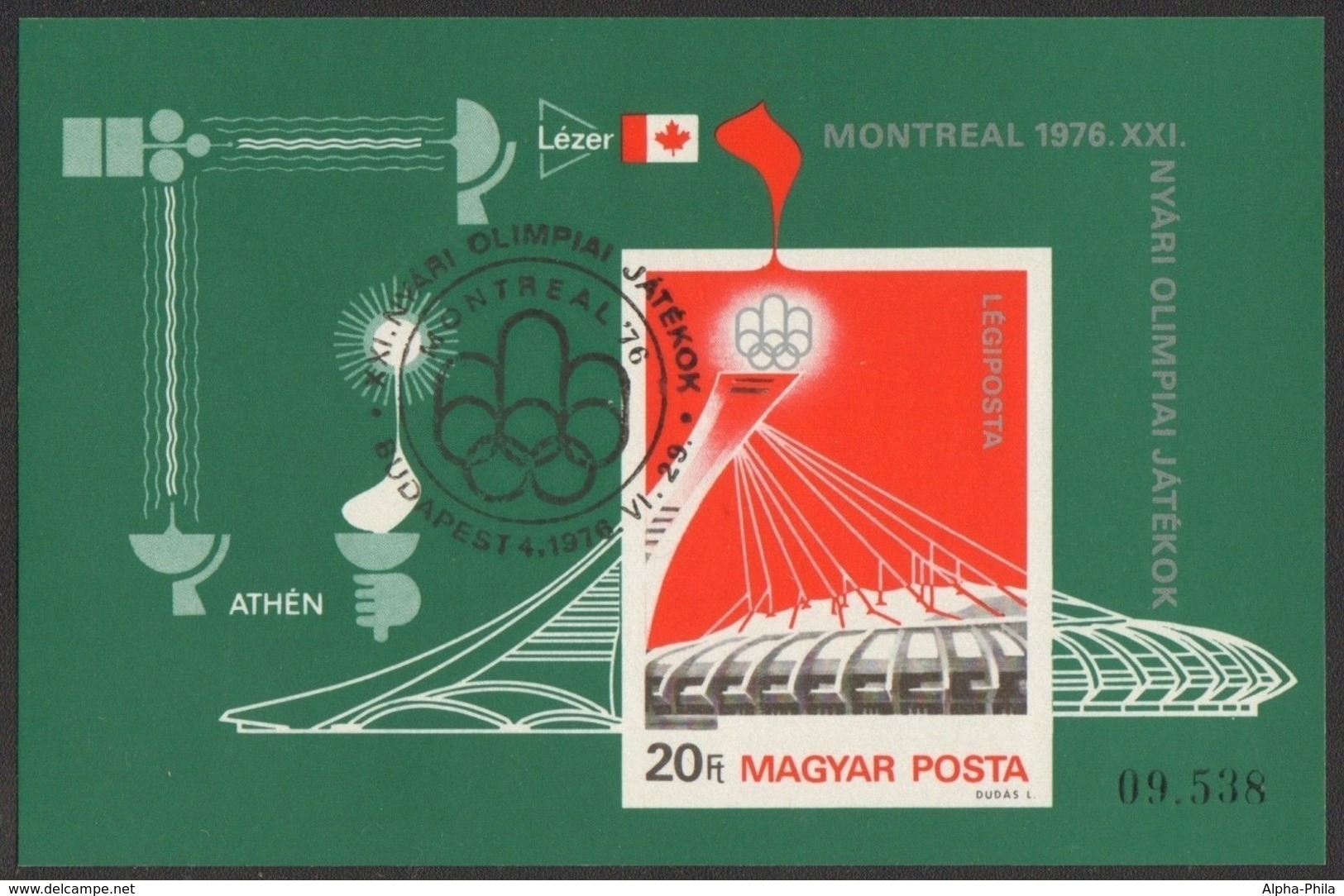 Ungarn 1976 - Mi-Nr. Block 119 B Gest / Used - Olympia Montreal - Sonstige & Ohne Zuordnung