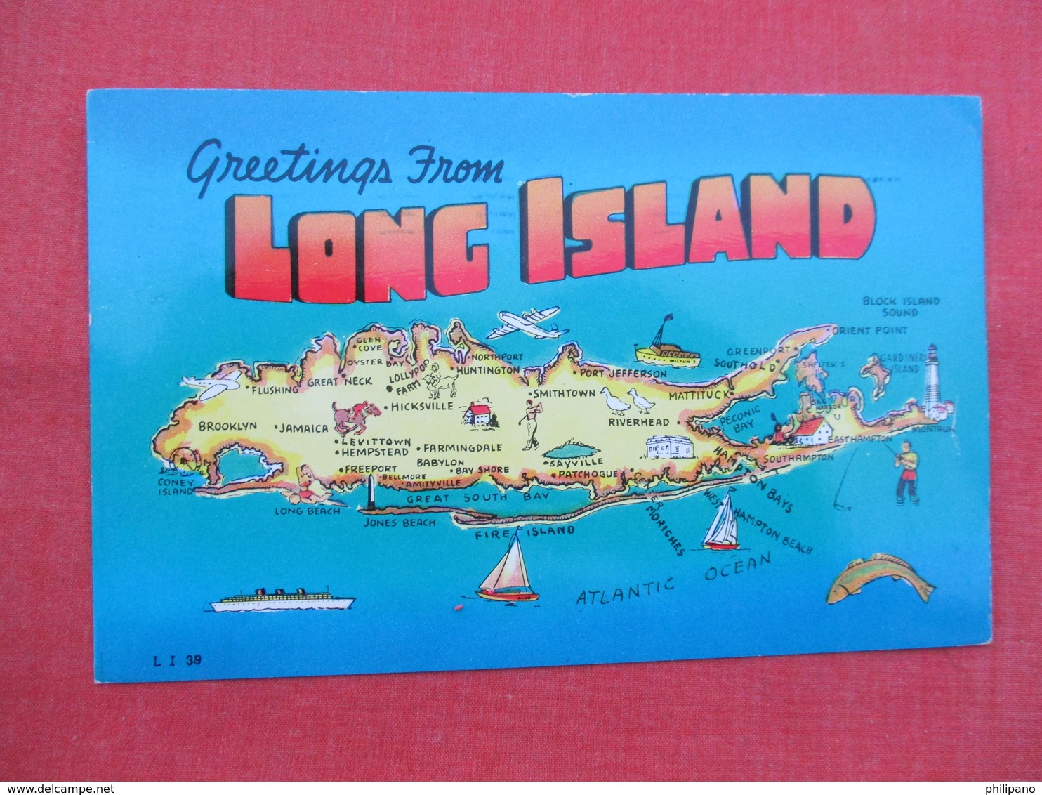 New York > Long Island  Map     >   Ref  3457 - Long Island